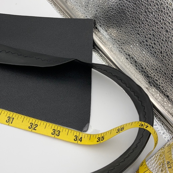 ReStocked NWT Vegan Leather Asymmetrical Wide Black Obi - Picture 9 of 10